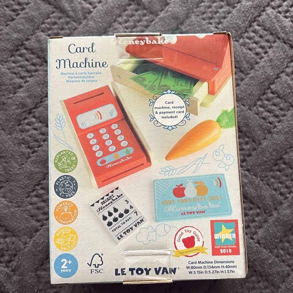 Honey bake toy card machine